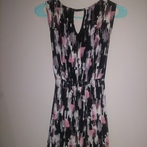 Black white pink small dress